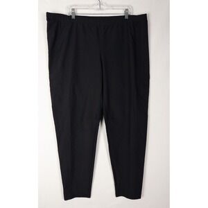 REI Co-Op Pull On Pants Mens XXL Black Track Hiking Pockets Solid